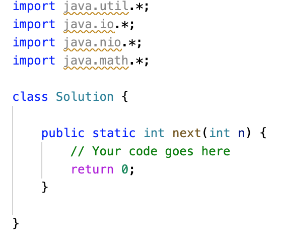 A code snippet with different keywords of the syntax are different colors.