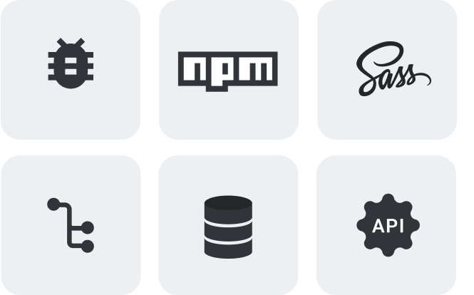 NPM sass api logos
