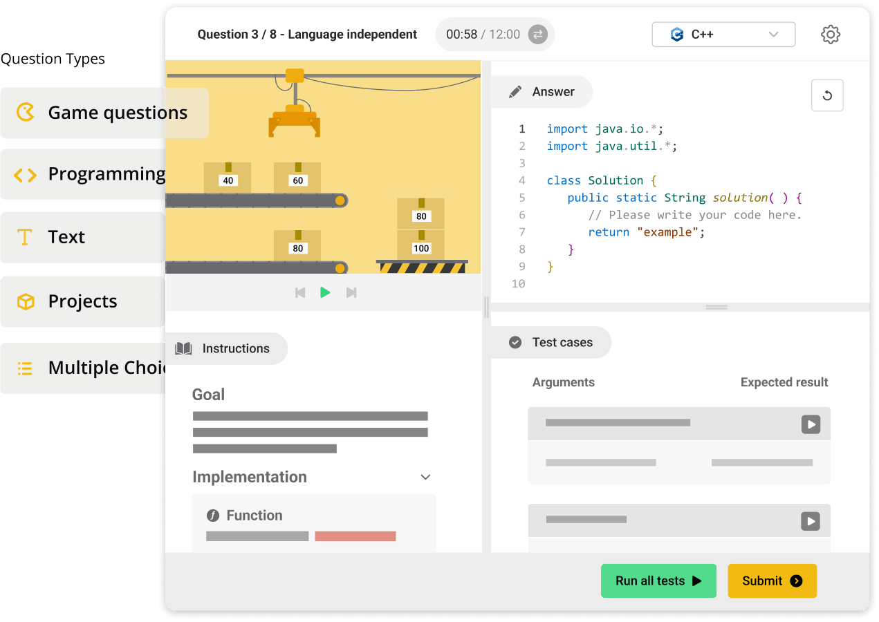 Coding Interview & Technical Assessment Platform - CoderPad