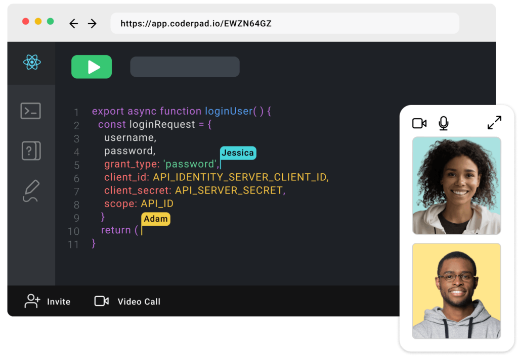 Collaborative IDE - CoderPad