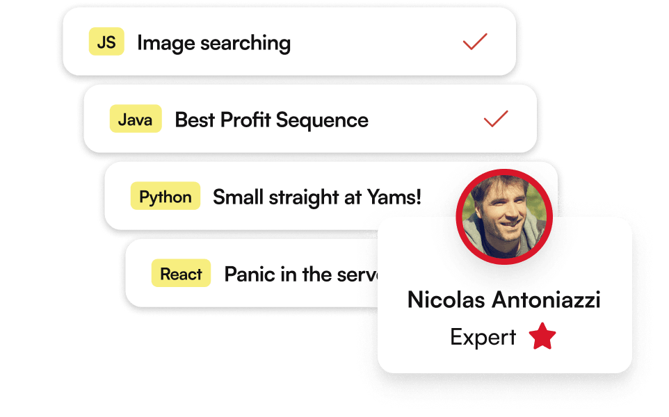 Test creation technical experts